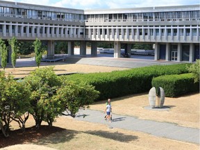 The main campus at Simon Fraser University in Burnaby