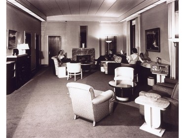 Hotel Vancouver's Royal Suite, circa 1939.