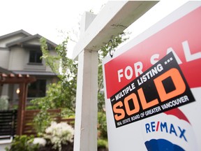 A real estate sign in Vancouver.