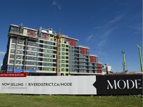 A billboards for the Mode development in Vancouver's River District.