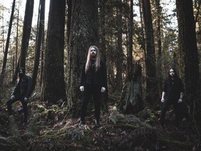 The Vancouver black metal trio Wormwitch features Robin Harris on bass and vocals, Colby Hink on guitars and Izzy Langlais on drums.