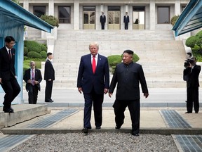 U.S. President Donald Trump and North Korean leader Kim Jung Un briefly met at the Korean demilitarized zone on Sunday, with an intention to revitalize stalled nuclear talks and demonstrate the friendship between both countries. The encounter was the third time Trump and Kim have gotten together in person as both leaders have said they are committed to the "complete denuclearization" of the Korean peninsula.