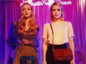 Amanda Seyfried and Emma Roberts star in the latest #BaguetteFriendsForever micro movie filmed inside the FENDI flagship store on New York's Madison Avenue.