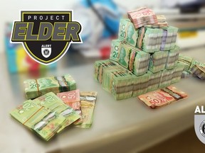 Money seized during Project Elder