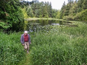 Terry Chantler at Gardom Pond.