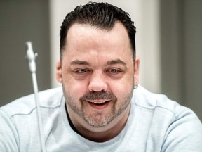 In this file photo taken on May 16, 2019 Former nurse Niels Hoegel, accused of killing more than 100 patients in his care, attends a hearing in his trial, in Oldenburg, northern Germany.