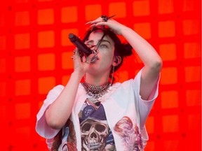 Billie Eilish performs at the PNE Amphitheatre in Vancouver on Saturday, June 1, 2019.