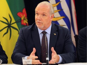 B.C. Premier John Horgan believes there's a great future for the forest industry. However, it's the present crisis that's causing major concerns around the province.