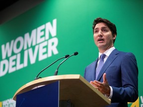 Prime Minister Justin Trudeau announces a $1.4-billion annual commitment to support women's global health at the Women Deliver 2019 Conference at the Vancouver Convention Centre on Tuesday.