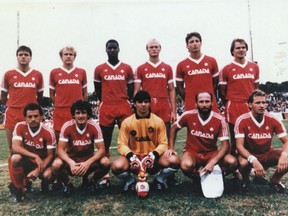 Canada's 1986 World Cup team poses in Mexico after one of its three shutout losses.