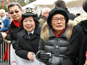 SUCCESS CEO Queenie Choo and Chinese consul-general Tong Xiaoling at Vancouver's Chinese New Year parade in February 2019.