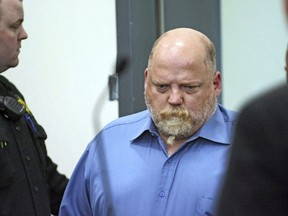 In this Friday, May 18, 2018, file photo, William Earl Talbott II enters the courtroom at the Skagit County Community Justice Center before entering a plea of not guilty for the 1987 murder of Tanya Van Cuylenborg in Mount Vernon, Wash.