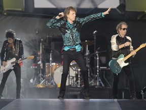 The Rolling Stones perform during the "No Filter" tour in Oro-Medonte, Ont., on Saturday, June 29, 2019. (THE CANADIAN PRESS/Fred Thornhill)