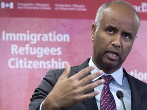 The minister of immigration, Ahmed Hussen.