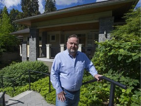 Vancouver city council voted 7-4 on June 25 against rezoning a single-family lot for a 21-unit rental town home project next to a small hospice on a busy part of Granville Street that divides Shaughnessy. Pictured is Stephen Roberts, board chairman of the Vancouver Hospice Society.