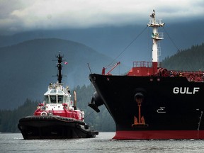 Scenes from Kinder Morgan's Westridge Marine Terminal in Burnaby, BC. Legislation barring oil tankers from loading at ports on the northern coast of B.C. passed the Senate Thursday.