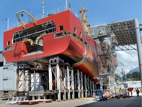 The National Shipbuilding Program is underway at Seaspan Shipyards in North Vancouver on June 26 as the delivery of the Sir John Franklin is set to happen June 27 in Victoria. After growing pains, the North Van shipyard has been buoyed by the award of 16 new vessels under the program.