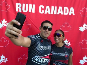 The annual Run Canada Day races were held Monday at UBC's Wesbrook Village, where more than 400 runners and walkers laced up to mark Canada's 152 birthday on a picture-perfect morning.