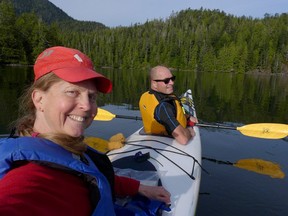 Jacqueline Windh and her husband Dave are shown in a handout photo supplied by Windh. A remote Vancouver Island beach known as Rugged Point will be the start Sunday of a month-long voyage for two British Columbia kayakers who will retrace the passage Spanish explorers took in the late 1700s.