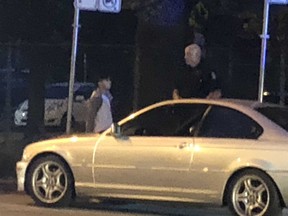 A man is arrested near the scene of a fatal shooting at Main and 35th in Vancouver June 25, 2019