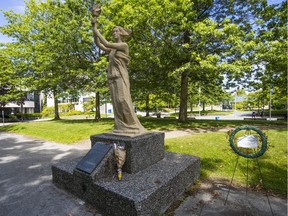 A plaque dedicated to the late Chinese human rights activist Liu Xiaobo will be installed beside the Goddess of Democracy statue on the UBC campus.