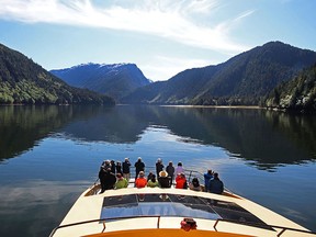 Site seeing in the Khutzeymateen Grizzly Bear Sanctuary.