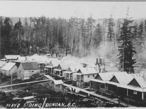 An early photo of Paldi when it was still called Mayo Siding. Courtesy of the Cowichan Valley Museum & Archives.