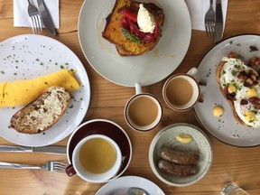 A selection of dishes from Little Brother in Abbotsford.