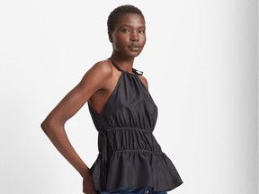 ‘Priyah’ silk top, $159.50 ($129) at Club Monaco, clubmonaco.com.