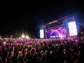 Revellers at the 2017 Fvded in the Park, held in Surrey's Holland Park.