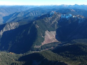 This photo is looking from near the top of Silverdaisy Peak.