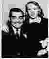 Newspaper photo of Clark Gable and Lady Sylvia Ashley when she filed for divorce June 1, 1951.