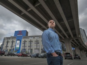 Laurence Gilman, the assistant general manager with the Toronto Maple Leafs, stands in front of Rogers Arena where he worked with the Vancouver Canucks as an assistant GM. He played a major role in making player contracts fit the salary cap rules.