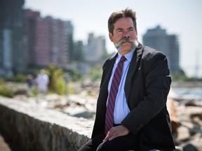 Businessman Colin Beach on the seawall in West Vancouver.