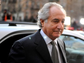 Bernard Madoff arrives at Manhattan Federal court on March 12, 2009 in New York City.