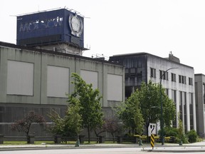 The former Molson Brewery building at Burrard and Cornwall.