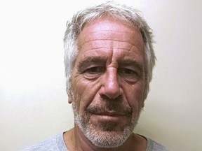 U.S. billionaire financier Jeffrey Epstein in a photograph taken for the New York State Division of Criminal Justice Services' sex offender registry on March 28, 2017.