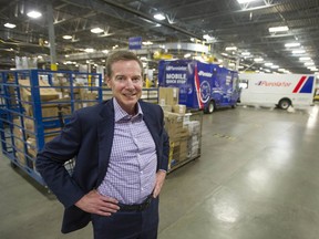 Purolator Canada CEO John Ferguson at the company's Richmond hub.