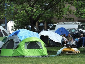 The number of people living in the Oppenheimer Park tent city has continued to grow in recent months.
