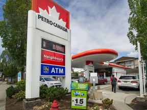 VANCOUVER, BC - July 2, 2019 - PetroCan feuling station at East Broadway and Clark in Vancouver, BC, July 2, 2019. (Arlen Redekop / PNG staff photo) (story by Rob Shaw) [PNG Merlin Archive]