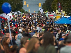 Despite the rain and gloomy skies, thousands packed Commercial Drive for Car Free Day in Vancouver on July 7, 2019.