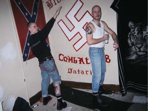 Members of the Blood and Honour supremacist group.
