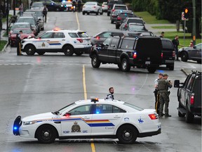 A police incident in North Vancouver is wrapping up after a distraught man was apprehended outside a courthouse on Wednesday.