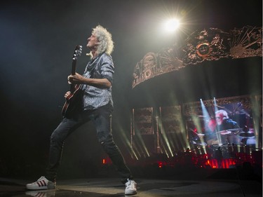 Guitarist Brian May performs onstage for An Evening with Queen and Adam Lambert: The Rhapsody Tour at Rogers Arena. Vancouver, July 10 2019.