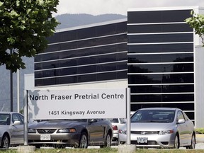 The North Fraser Pre-Trial Centre in Port Coquitlam. People are held here while awaiting trial.