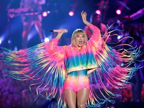 Taylor Swift performs at the iHeartRadio Wango Tango concert in Carson, California on June 1, 2019.