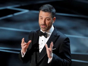 Jimmy Kimmel opens the 90th Academy Awards show as host in Hollywood, Calif., on March 4, 2018.