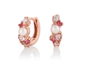 Olivia Burton Under the Sea Bubble Huggie Hoop earrings in rose gold. $70 | ca.oliviaburton.com