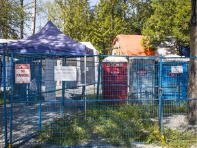 Once a homeless camp with up to 100 people, 'Anita Place' now has a half dozen. Some have moved into modular housing the province has built over the objection of the municipality.