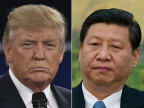 U.S. President Donald Trump (left) and China President Xi Jinping.